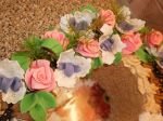Detail květin na dortu 1